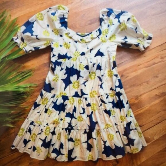 Floral Puff Sleeve Dress - Picture 1 of 3